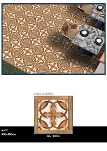 Las Mejores Baldosas de Piso Esmaltadas de Alto Brillo de 400 x 400 mm para Interiores y Exteriores, Garajes, Diseño Moderno, Fáciles de Limpiar, Exportadas a Todo el Mundo - Product Image 5