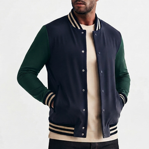 Clothing Manufacturer Varsity <b>Jacket</b> Outerwear <b>Summer</b> Product Stretchable Fit Crew Neck Collar <b>jacket</b> for <b>men</b> <b>men's</b> <b>jackets</b> - Product Image 1