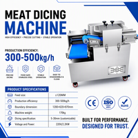Machine industrielle de découpe de viande, coupe-viande automatique à haute efficacité pour la transformation de la viande fraîche et congelée (bœuf, porc, poulet)
