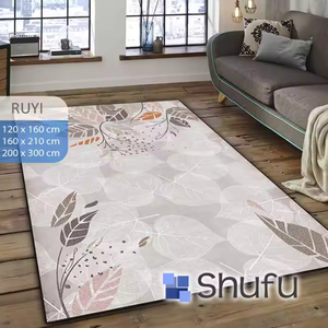 SHUFU พรมผ้าสักหลาดพิมพ์ลายนุ่มสบายพร้อมเบาะยางปลอดภัยป้องกันการแพ้และซักได้ขายในราคาไม่แพง - Product Image 5