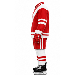 Custom Logo Ice Hockey Jersey Uniform Sets Printed Lightweight 100% Polyester High Quality Sports Gear - Product Image 2