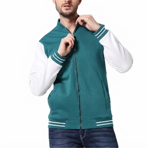 Custom Embroidered Eco-Friendly Breathable <b>Varsity</b> <b>Bomber</b> <b>Jacket</b> <b>Men</b> Women Letterman Baseball Oversized Streetwear College Team - Product Image 1
