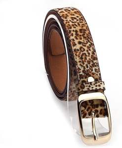 Ceintures de luxe faites à la main avec design en fourrure, fabricant et grossiste de ceintures en cuir de vache véritable de style western cowboy - Product Image 5