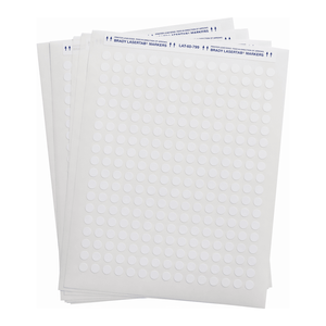 Étiquettes en tissu nylon Brady LaserTab imprimables au laser, résistantes à la chaleur et aux produits chimiques, pour tubes de laboratoire - Product Image 2