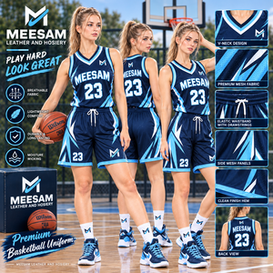 Ensemble de maillots de basket-ball unisexe sans manches, col en V sublimé, évacuation de l'humidité, coupe athlétique, toutes saisons - Product Image 6