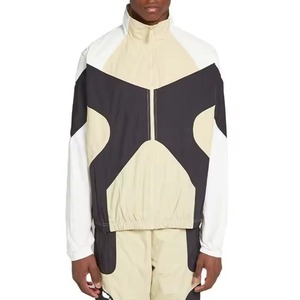 Chándal Unisex de Color Sólido con Bloques de Color, con Capucha y Cierre de Cordón, Transpirable, Impermeable, de Secado Rápido, Poliéster y Algodón - Product Image 4