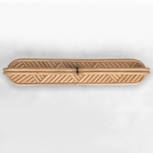 Rattan scarf display rack <b>circle</b>-shape racks decorative towel <b>ring</b> hanger for bath kitchen - Product Image 1