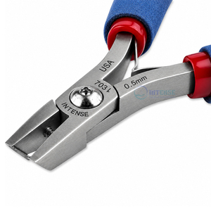 Professional 45 Degree Standoff 0.5mm Flush <b>Edge</b> <b>Cutter</b> Precision Jewelry Wire Cutting Pliers for Electronics and Crafts - Product Image 1