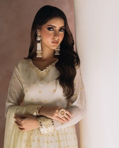 Vestidos de Verano de Primera Calidad para Fiestas Formales, Salwar Kameez Pakistaní e Indio para Mujer, en Tela de Viscosa, Seda, Algodón, Lino y Poliéster, ODM - Product Image 4