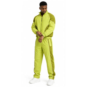 Newest Design Slim Fit Tracksuit Zipper <b>Jacket</b> Elastic <b>Trouser</b> 100% Cotton Printed Eco-Friendly <b>Waterproof</b> Windbreaker Tracksuit - Product Image 2