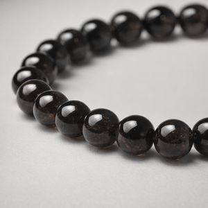 Natural Black Obsidian 8mm Round Gemstone <b>Stretch</b> <b>Bracelet</b> Crystal Beaded <b>Bracelet</b> Wholesale Supply - Product Image 5