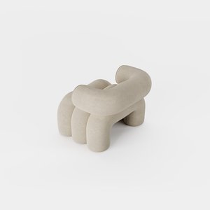 Cloudora forme audacieuse chaise d'appoint postmoderne personnalisable meubles de salon sculpturaux contemporains pour salon chambre - Product Image 2