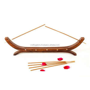 กระถางธูปหอมไม้สำหรับปักธูปทรงกลมสีสันสดใสงานปราณีตของอินเดีย - Product Image 5