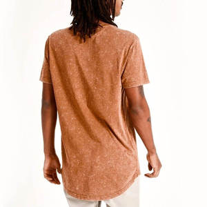 T-shirt personnalisé en coton épais de haute qualité, impression à la demande, délavé à l'acide, effet vieilli, T-shirts délavés à l'acide - Product Image 5