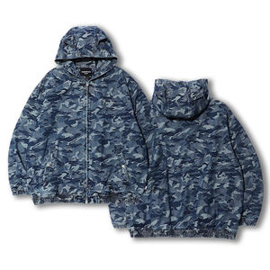 Sudadera con Capucha para Hombre, Otoño 2026, Estilo Urbano, Bordado, Patchwork, Apliques con Pedrería, Efecto Monkey Acid Wash, Transpirable - Product Image 1