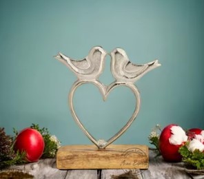 Décor d'arbre de Noël en bois rustique Ornement de table Accent de vacances de ferme - Product Image 2