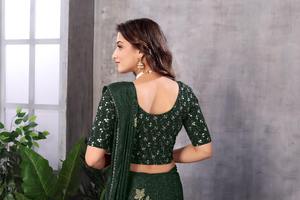 Blouse en tissu extensible de la collection unique Krishnvatika, taille plus, écologique, achetez directement auprès du fournisseur au prix de gros - Product Image 3