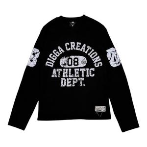T-shirt à manches longues personnalisé avec impression graphique pour hommes, streetwear, coton, tee-shirt décontracté surdimensionné, services OEM ODM - Product Image 1