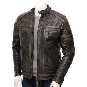Chaqueta de Cuero de Alta Calidad para Hombre, Transpirable e Impermeable, para Invierno, con Opciones Personalizables - Product Image 1