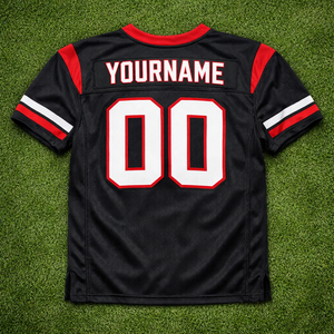 Fabricant OEM de maillots de football américain, maillot court uni, séchage rapide, respirant, antibactérien, grande taille, tissu 100% polyester, personnalisé - Product Image 2