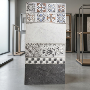 Designer 12x24 30x60cm Polished Ceramic <b>Wall</b> Tiles Dark Matte Finish for Indoor Bathroom Hall Decoration Glossy Porcelain Tiles - Product Image 5