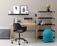 Table d'étude en bois durable LUOOMA de style moderne du milieu du siècle, avec installation facile et pieds robustes pour le bureau à domicile