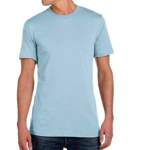 T-shirt pour homme en coton de haute qualité, respirant, séchage rapide, couleur unie, col rond, manches courtes, coupe ample, fitness, prix abordable, vêtements d'été - Product Image 1