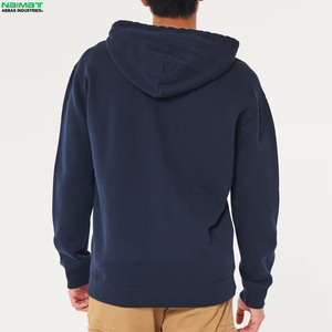 Chaqueta con capucha y cremallera completa, diseño sencillo y liso, para hombre, sin marca, de forro polar, uniforme, informal, para uso diario. - Product Image 4