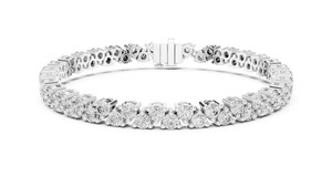 Bracelet de mode en diamant de laboratoire de forme ronde, or massif 14 carats IGI, pour mariage, fiançailles, cadeau, personnalisation OEM/ODM disponible - Product Image 3