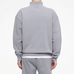 เสื้อฮู้ดซิปครึ่งตัวผ้าเฟรนช์เทอร์รี่แบบสั่งทำพิเศษ ปักลายสกรีนพิมพ์ลายตามสั่ง ผ้าฝ้าย 100% เสื้อสเวตเชิ้ตซิปครึ่งตัวสำหรับผู้ชาย คุณภาพสูง - Product Image 3