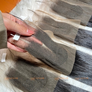 ผมมนุษย์ผมตรงขอบลูกไม้แบบดั้งเดิม100% ผมเลมีผมแท้ระดับ HD - Product Image 3