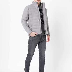OEM Factory High Quality Custom Logo Fashion Men Hooded Heated Silk Lining Winter Quilted <b>Puffer</b> <b>Jacket</b> Plus Size - Product Image 4