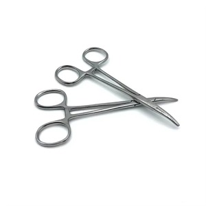 Pinces chirurgicales hémostatiques vasculaires en acier inoxydable, clips chirurgicaux droits et coudés, grandes et petites pinces moustiques, classe I, manuelles - Product Image 2