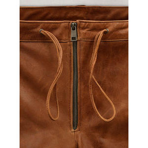 Unique Design Eco-Friendly Waterproof Casual Winter <b>Men's</b> <b>Leather</b> <b>Pants</b> Customized Printing Custom Made Size Straight Customized - Product Image 5