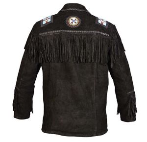Veste en cuir suédé rouge du Pakistan, style western cowboy, avec franges et perles, style peau de daim, pour Rodeo Ranch, vente en gros personnalisée, vêtements d'extérieur - Product Image 6