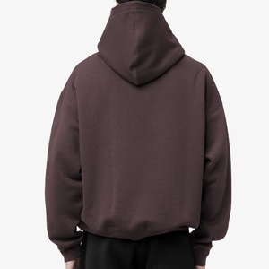 Men's Oversized Hoodie Mint Green Solid Color Fleece Hooded Sweatshirt Casual Embroidered Windproof <b>Waterproof</b> - Product Image 2