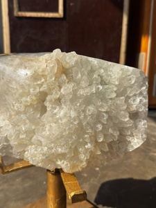 Calcite dorée, agate druzy, spécimen de pierre précieuse naturelle, cristal poli de forme libre, décoration d'intérieur, Feng Shui - Product Image 3