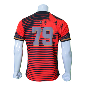 เสื้อฟุตบอลสั่งทำคุณภาพสูงแบบซับลิเมชั่น ชุดทีมฟุตบอล ระบายเหงื่อได้ดี ผลิตจากโพลีเอสเตอร์ OEM สำหรับสโมสรและการฝึกซ้อม - Product Image 5