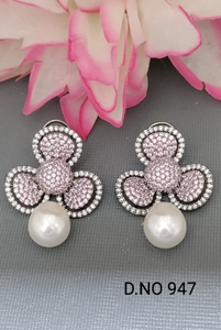 Aretes de Zirconia Multicolor con Forma de Corazón en Acero Inoxidable, Joyería para Chicas, Regalo Perfecto para el Día de San Valentín - Product Image 3