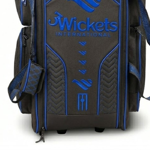 Heavy Duty Cricket Kit Bag Spacious Sports Gear <b>Backpack</b> with Bat Holder Shoe Compartment and <b>Wheels</b> - Product Image 5