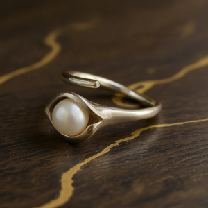 ปรับได้4.2กรัมไข่มุกแหวนลิลลี่หรูหราและมีสไตล์เครื่องประดับมุก - Product Image 3