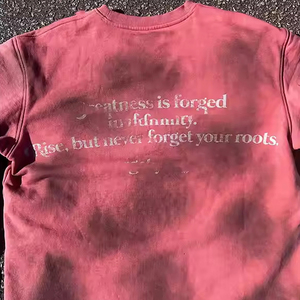 Proveedor de Ropa Exterior, Estilo Nuevo, Diseño Único, Camisetas con Pedrería para Hombre, Impresión Digital, Lavado Ácido, Camisetas con Gráficos Dobles - Product Image 2