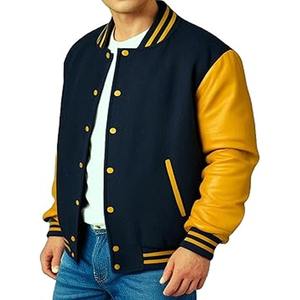 Chaqueta Varsity para Hombre, Estilo Bomber Formal con Parches Frontales Personalizados, Chaqueta Universitaria, Cargada por Dress Sports - Product Image 1