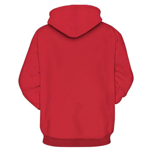 Sudadera con Capucha de Felpa Gruesa con Estampado de Papá Noel por Sublimación Personalizada al por Mayor, Novedad Festiva para Días Festivos - Product Image 2