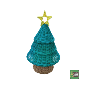 Árbol de Navidad de ratán natural, ecológico, adorno de caña para decoración navideña en interiores, fiestas en casa, directo de Vietnam. - Product Image 3