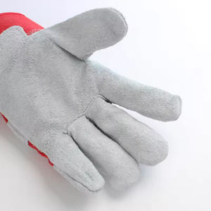 Guantes de Trabajo de Piel de Vacuno en Oferta, Guantes Industriales para Construcción, Guantes de Protección Laboral con Doble Palma - Product Image 3