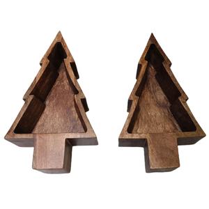 Linterna de decoración para el hogar con forma de cabeza de vaca de nogal oscuro moderno para temporada navideña artesanía a mano Mango madera Halloween vela relleno de cera - Product Image 6