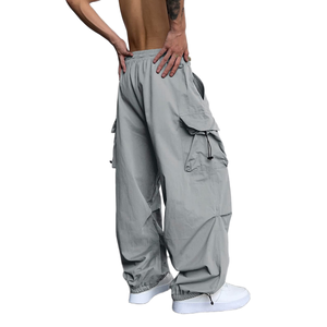 Pantalon cargo ample et confortable pour homme, style voyage, léger, idéal pour les longs trajets et l'été. - Product Image 2