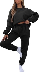Ensemble de survêtement à capuche oversize pour femme en polaire premium, ensemble athleisure pour femme - Product Image 1