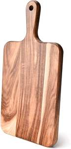 Excelente calidad en el juego de tablas de cortar de madera de acacia, tabla para queso con acabado natural de acacia a un precio razonable. - Product Image 6